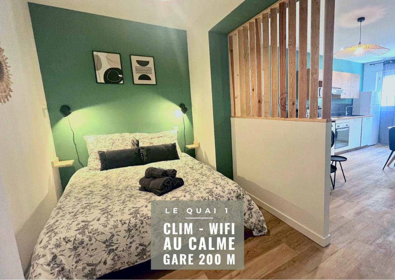 Le Quai 1 - Spacieux Studio Neuf Calme - Clim - Wifi - Gare A 200M Agen Exteriér fotografie